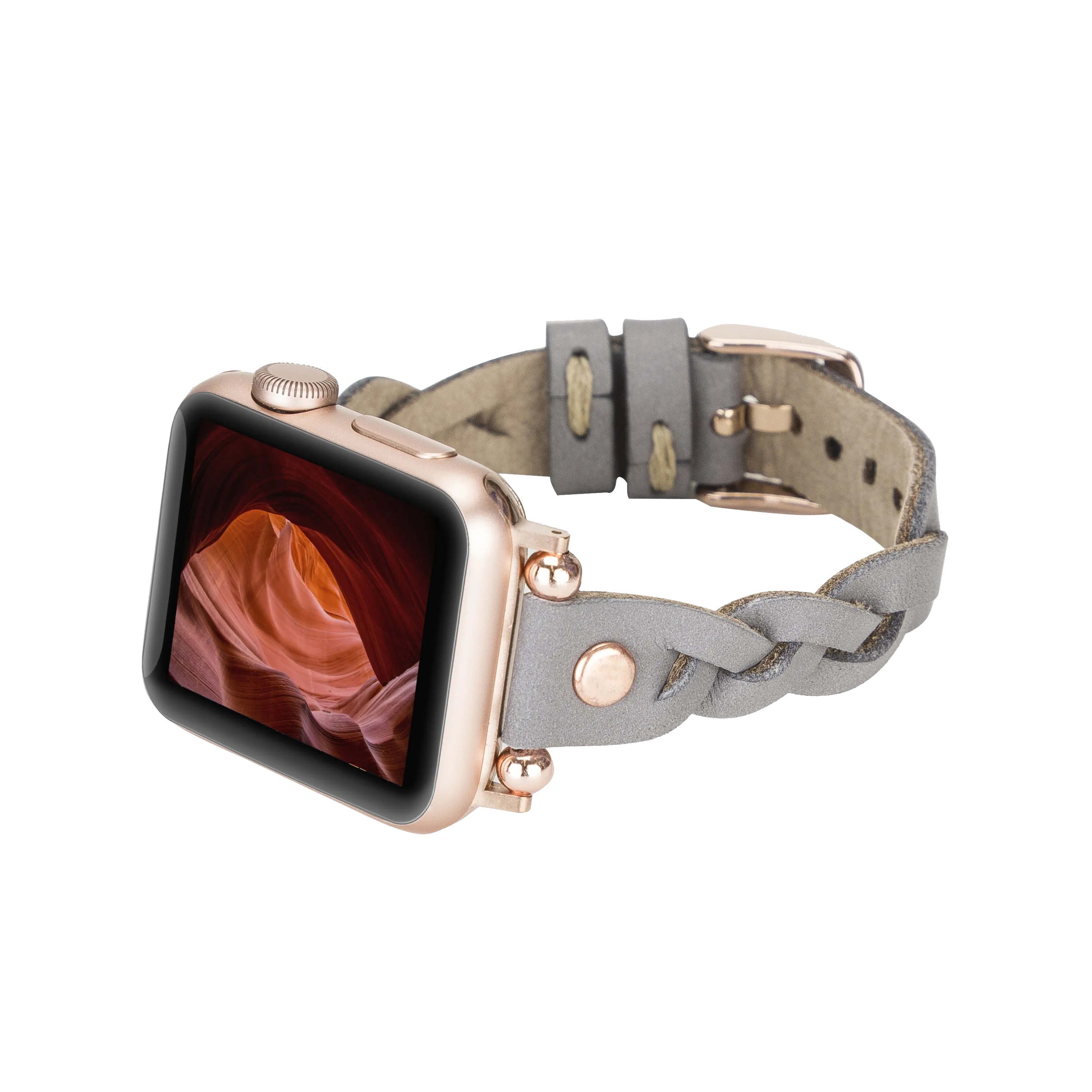 DelfiCase Sheffield Collection Leather Watch Band for Apple Watch & Fitbit / Sense