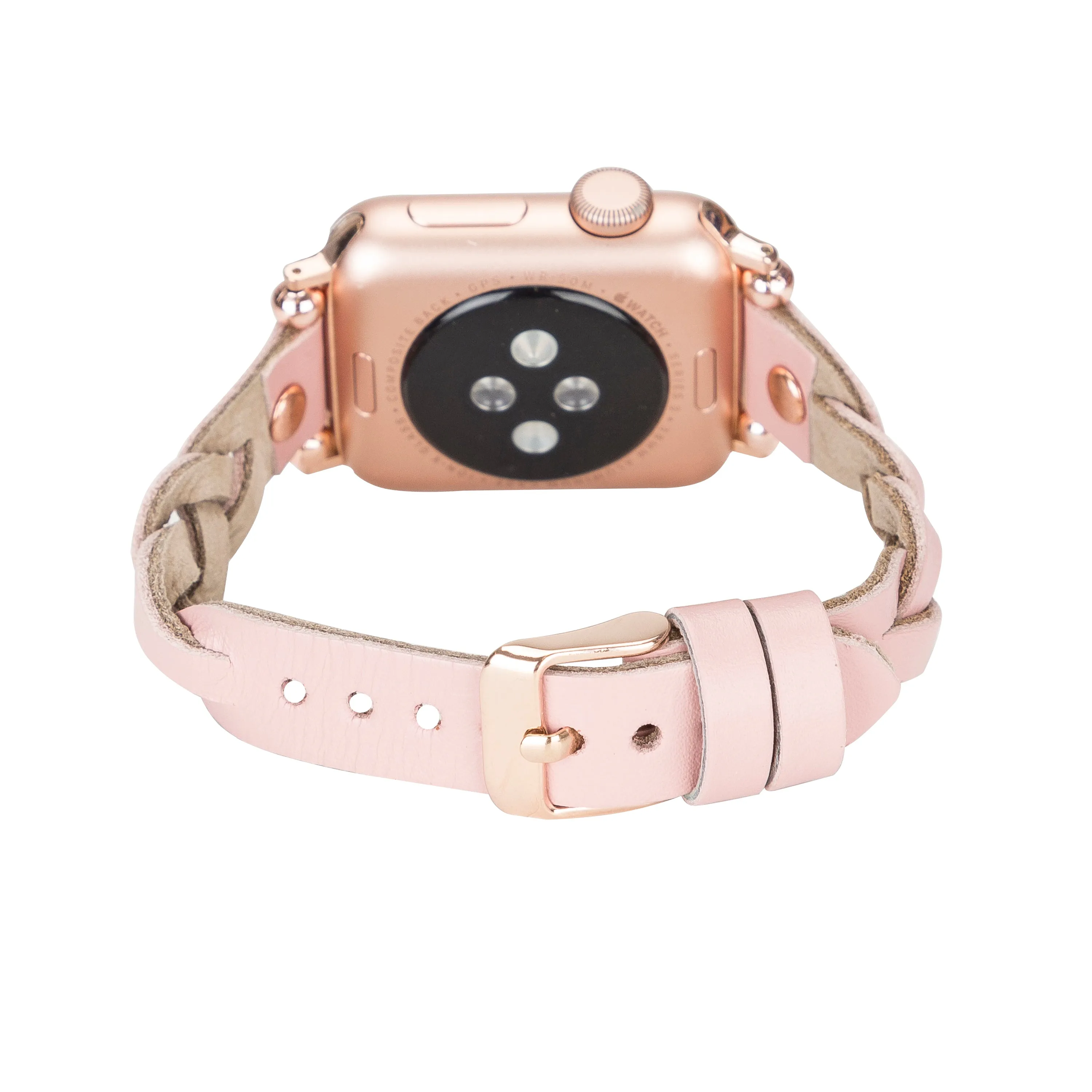 DelfiCase Sheffield Collection Leather Watch Band for Apple Watch & Fitbit / Sense
