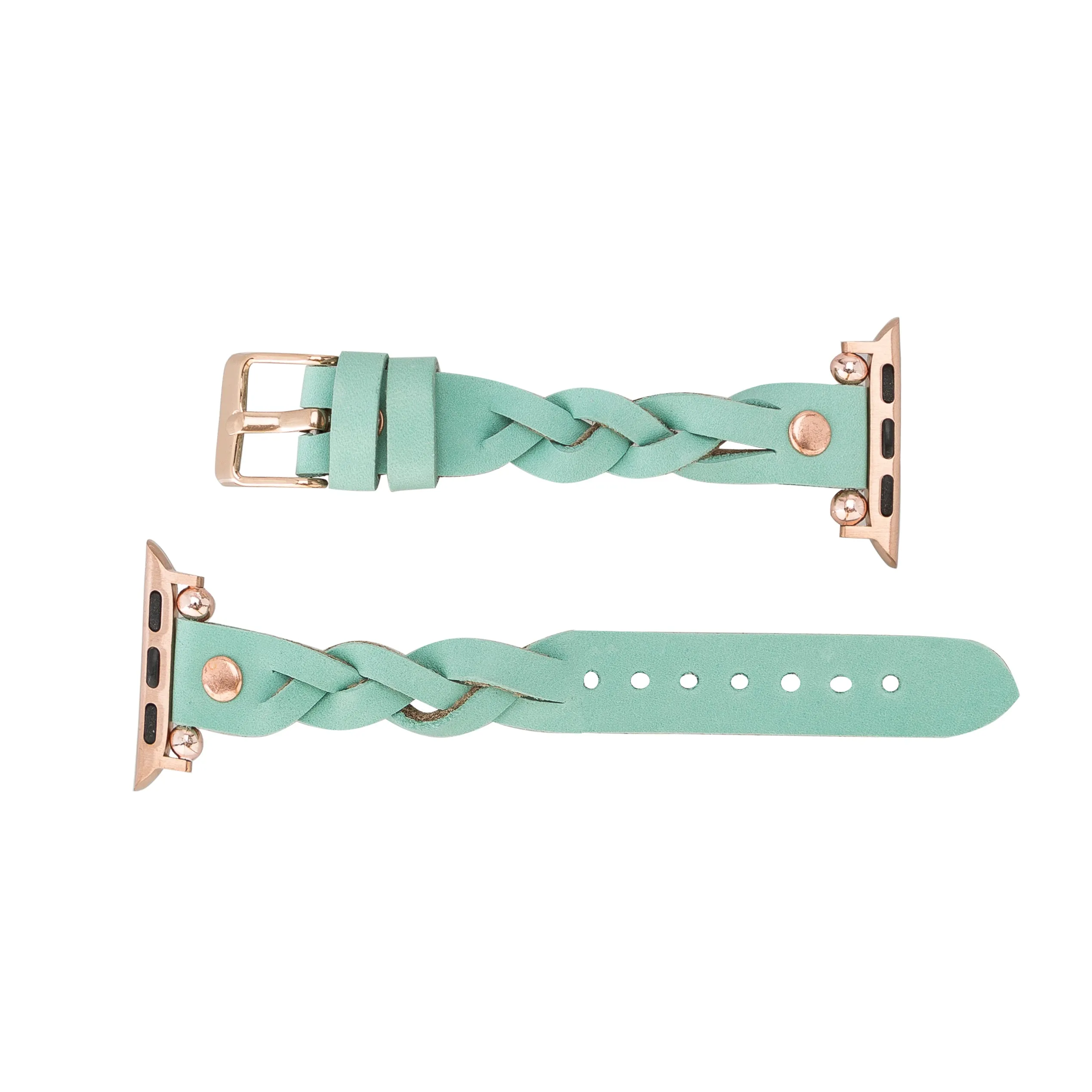 DelfiCase Sheffield Collection Leather Watch Band for Apple Watch & Fitbit / Sense