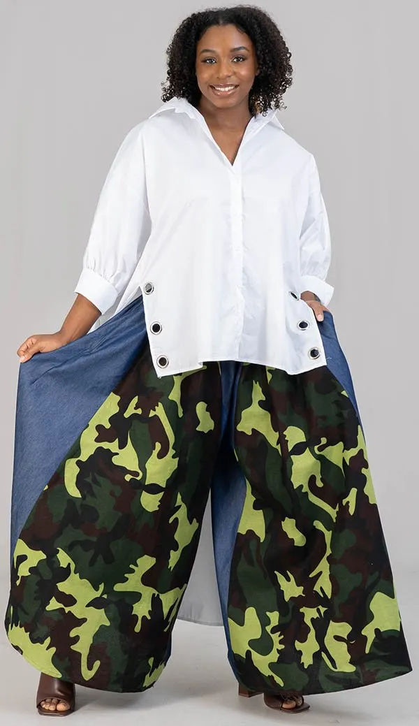 Denim Camo Pant