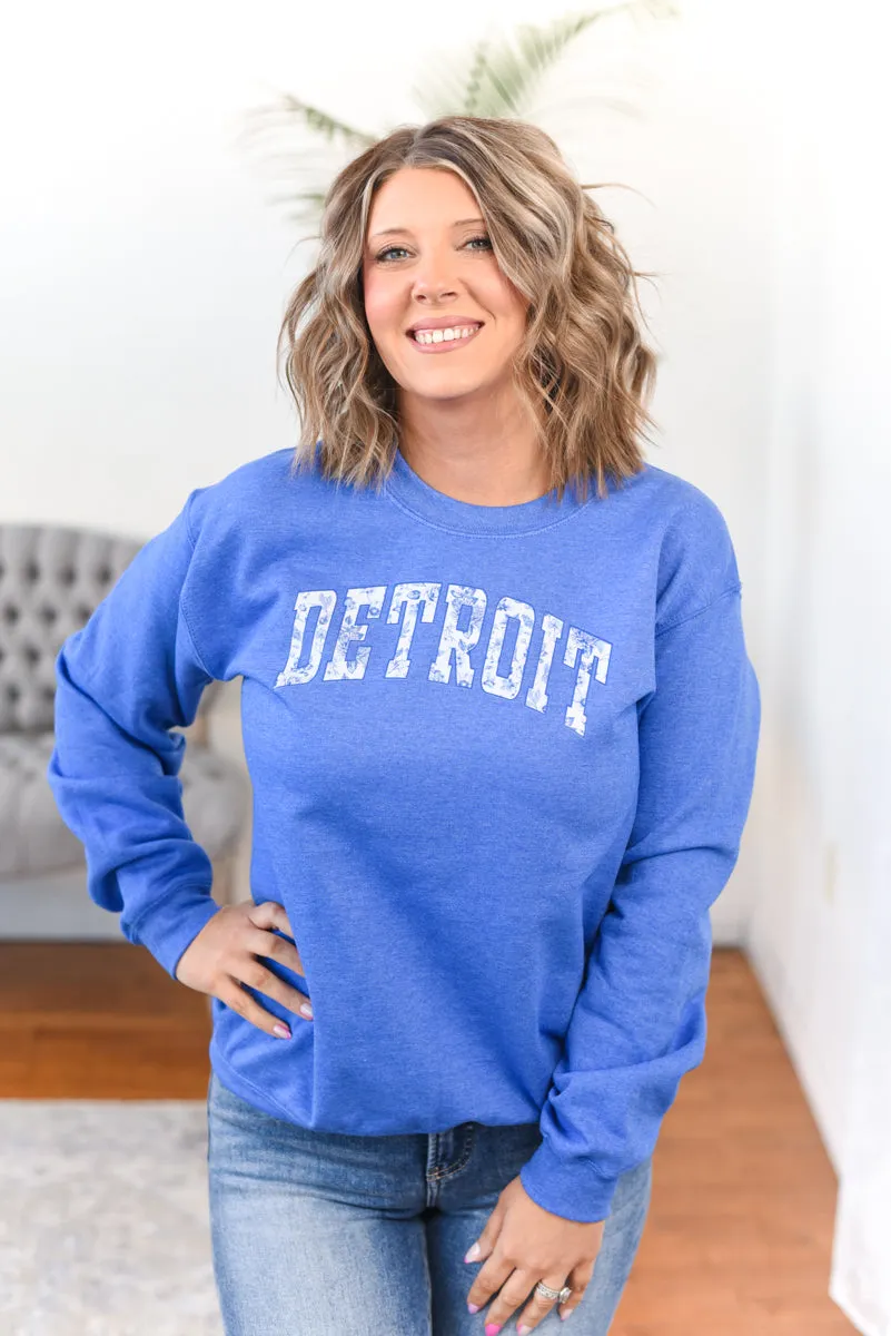 Detroit Porcelain Floral Crewneck Sweatshirt