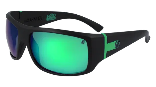 Dragon Vantage LL H20 Polar - Matte Black with Lumalens Green Ion Polar