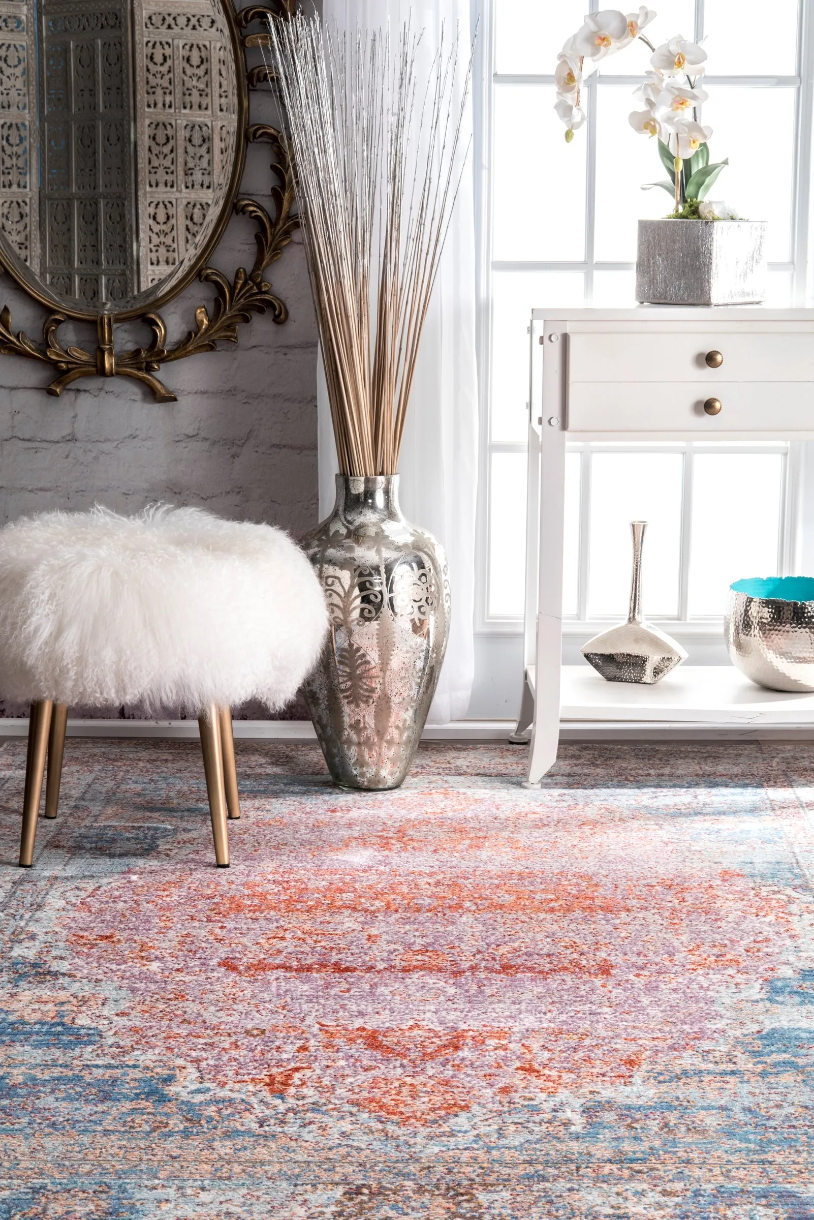 ELLE VINTAGE MEDALLION BLUE