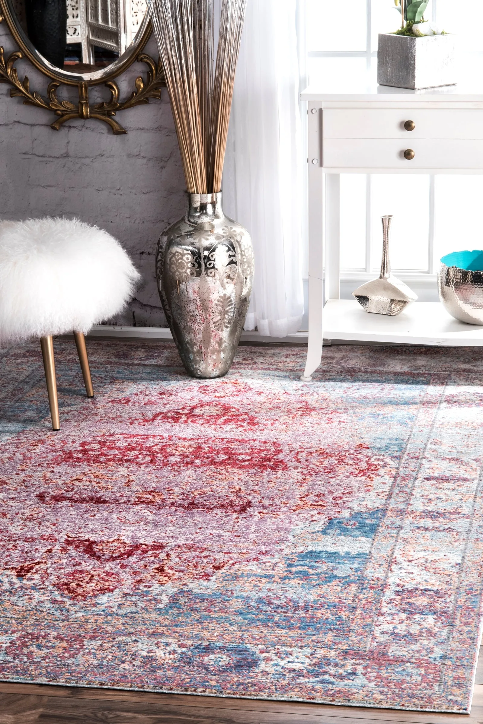 ELLE VINTAGE MEDALLION BLUE