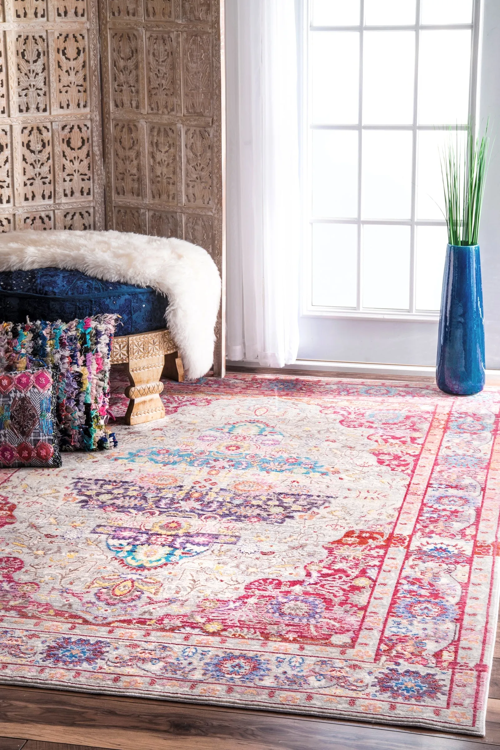 ELLE VINTAGE MEDALLION BLUE