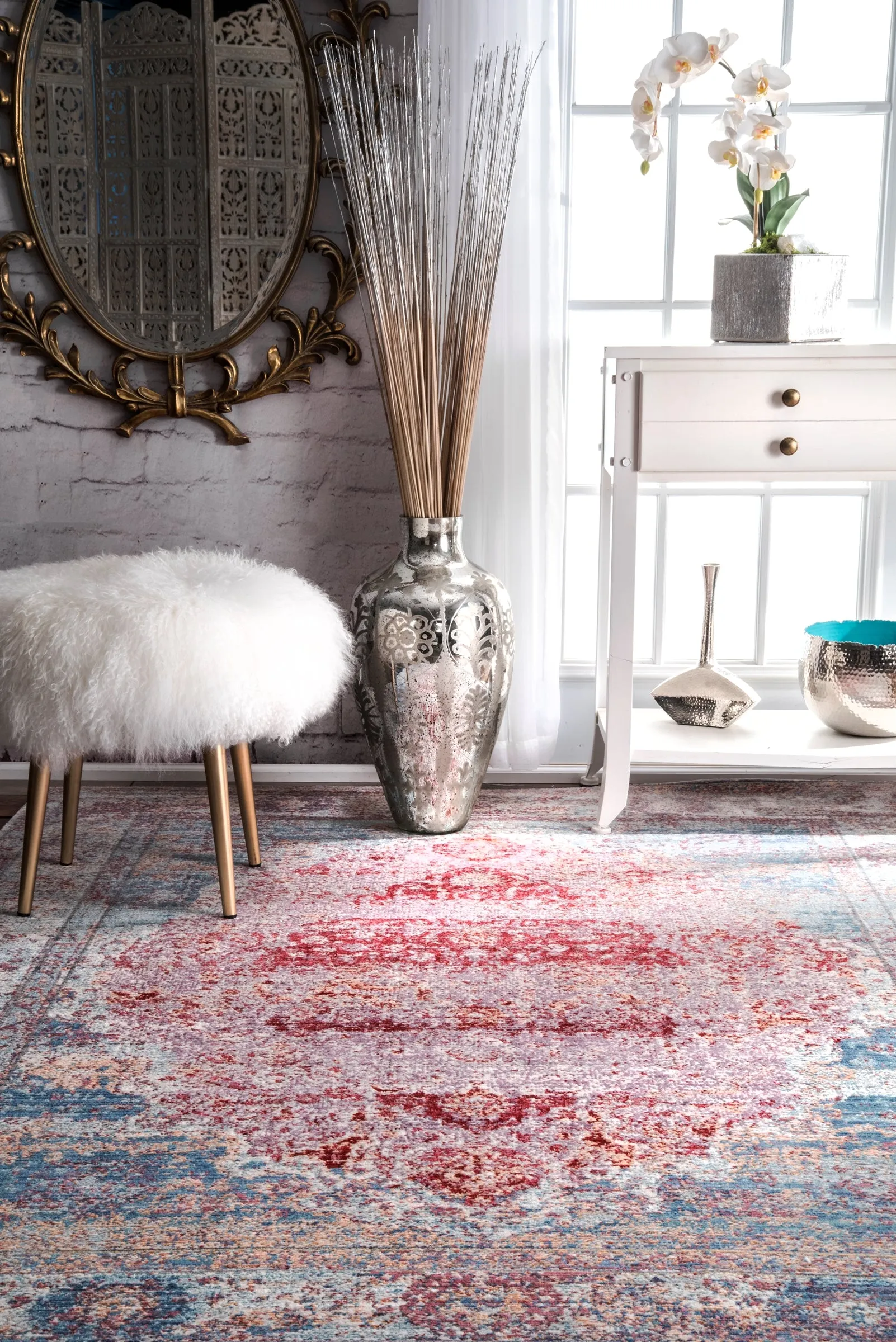 ELLE VINTAGE MEDALLION BLUE