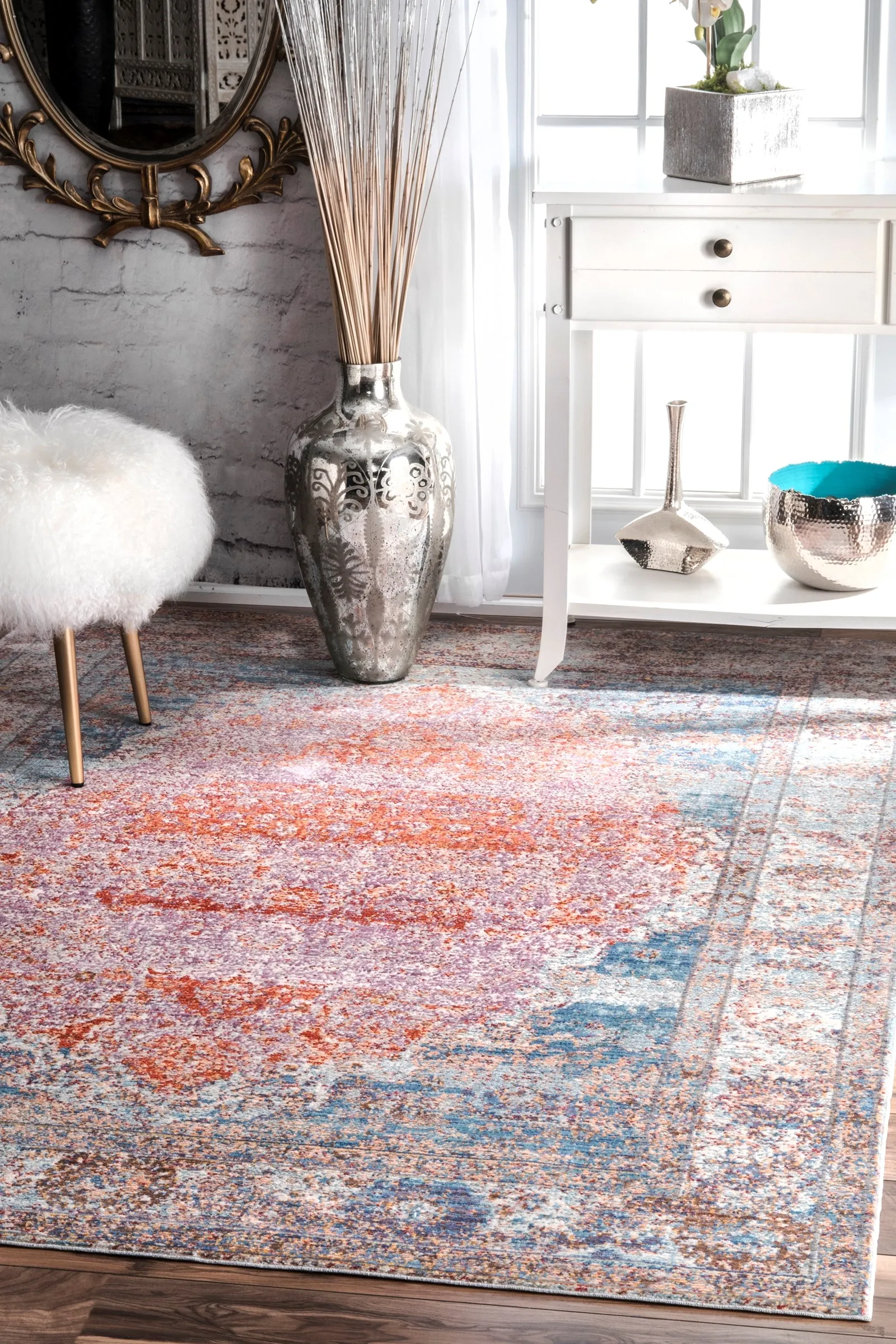 ELLE VINTAGE MEDALLION BLUE