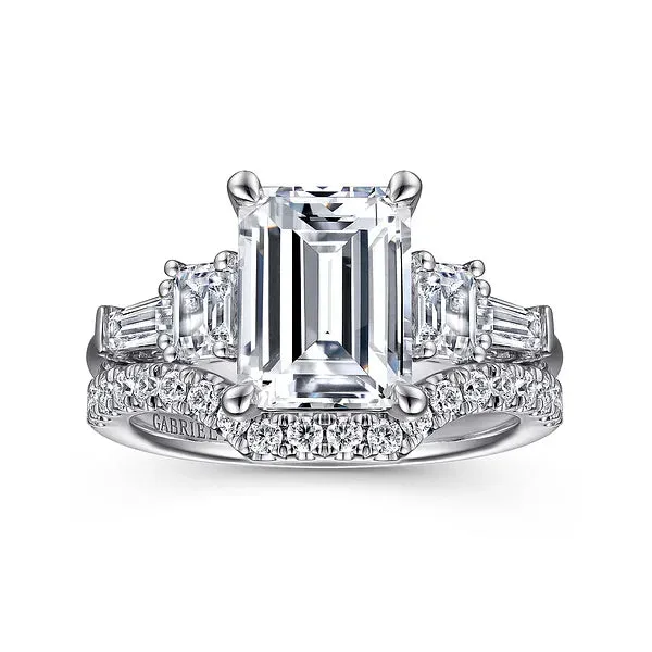 Emerald Cut Diamond Enhancing Wedding Band