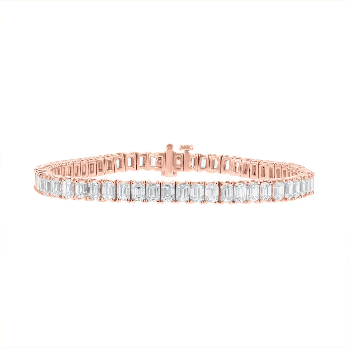 Emerald Cut Diamond Tennis Bracelet