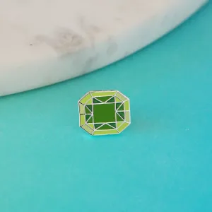 Emerald Enamel Pin