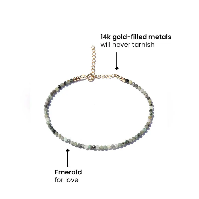 Emerald Luxury Anklet *Final Sale*
