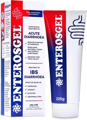 ENTEROSGEL (diarrhea caused by acute diarrhea and chronic intestinal syndrome IBS) Oral gastrointestinal intestinal protection adsorbent gel 90g