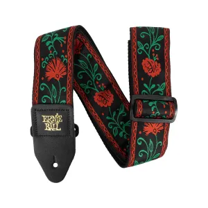Ernie Ball Classic Jacquard Guitar Strap, Western Rose