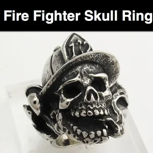 'Fire Fighter' Stainless Steel Ring (#525)