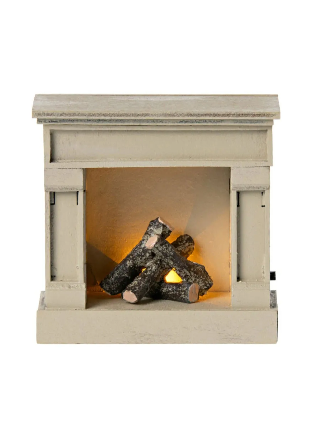 Fireplace, Miniature - Off-White
