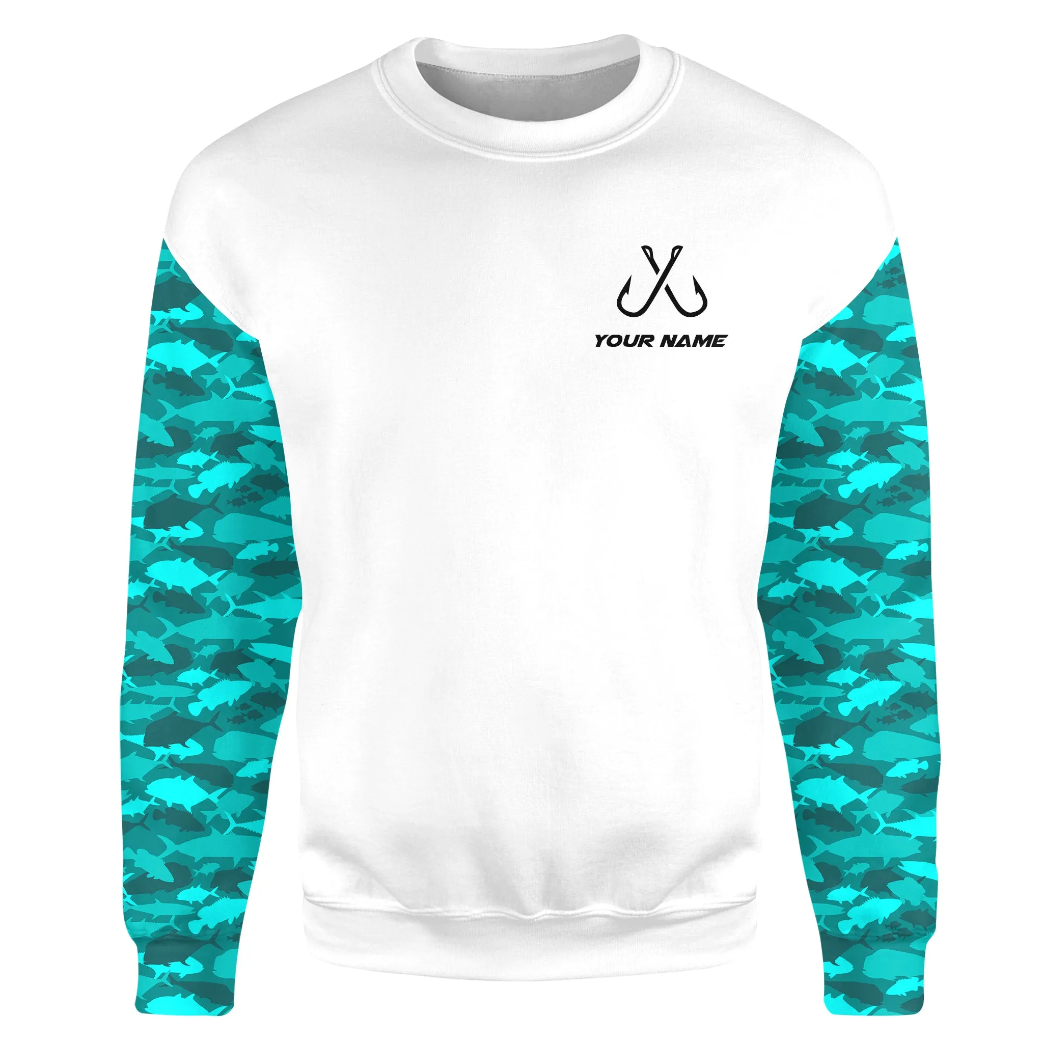 Fishing Hook fishing camouflage Custom Sweatshirt, gift for fishing lover NPQ416