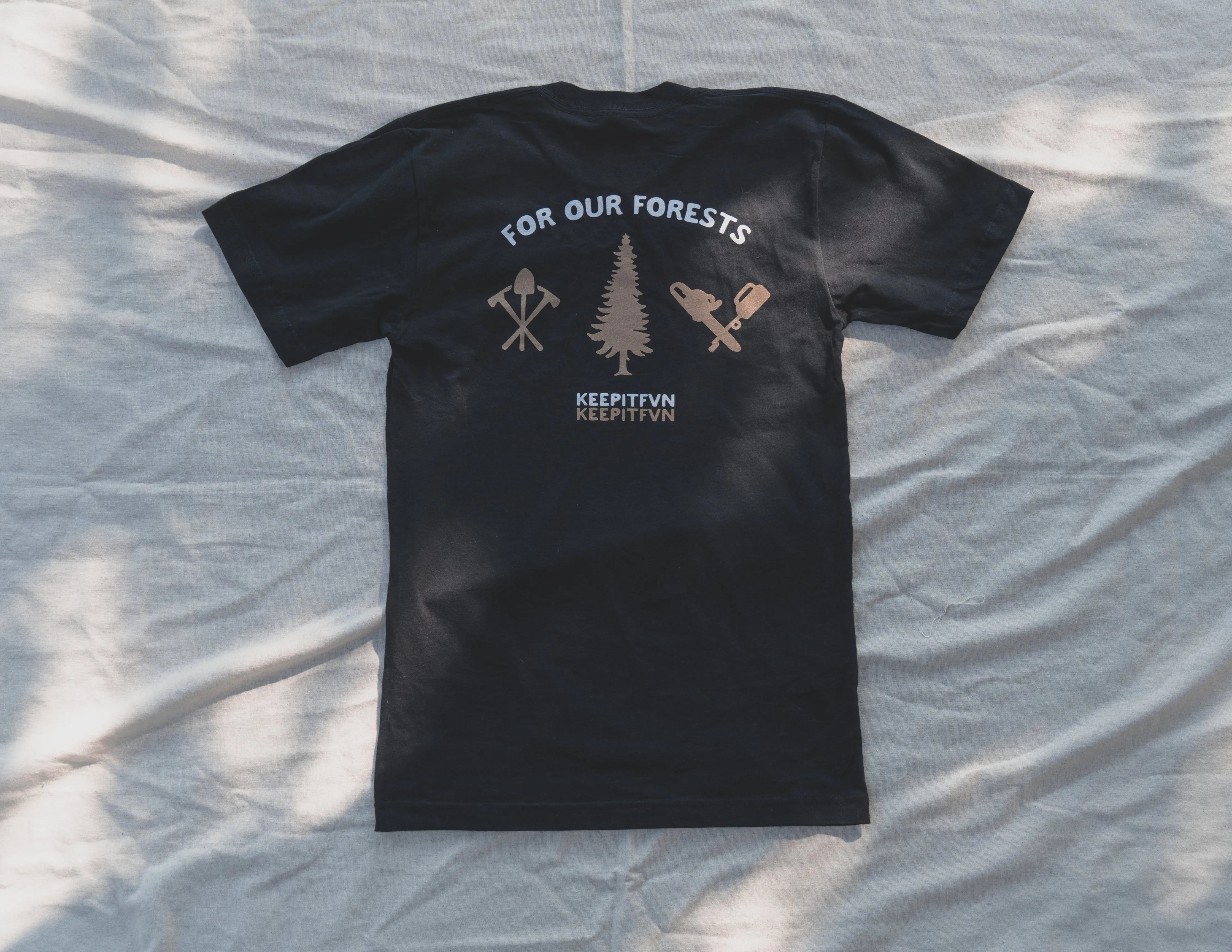 FOR OUR FORESTS TEE - VINTAGE BLACK