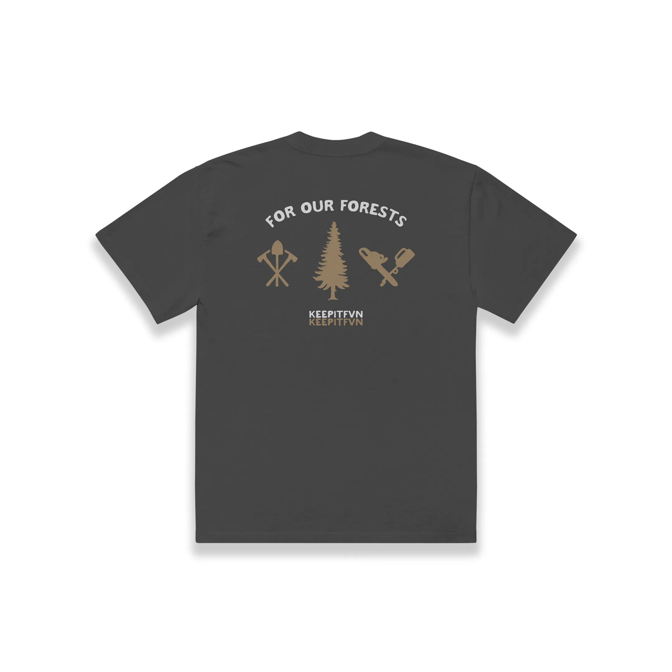 FOR OUR FORESTS TEE - VINTAGE BLACK
