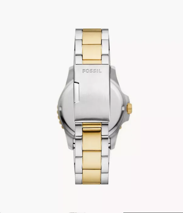 Fossil Blue Dive Three-Hand Date Two-Tone Stainless Steel Watch FS6031
