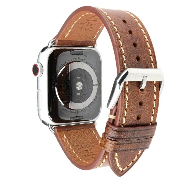 Furper APL4023 Premium Genuine Leather Apple Watch Straps Replacement For All Series