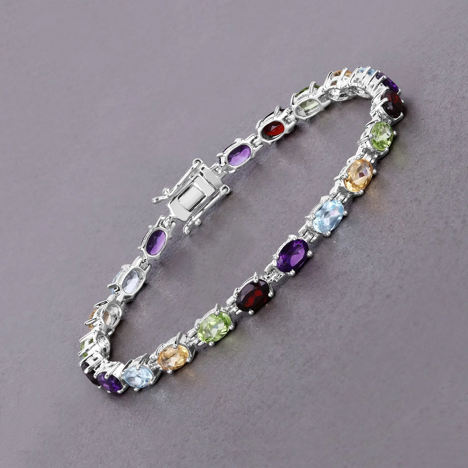 Genuine Multi Stones Tennis Bracelet