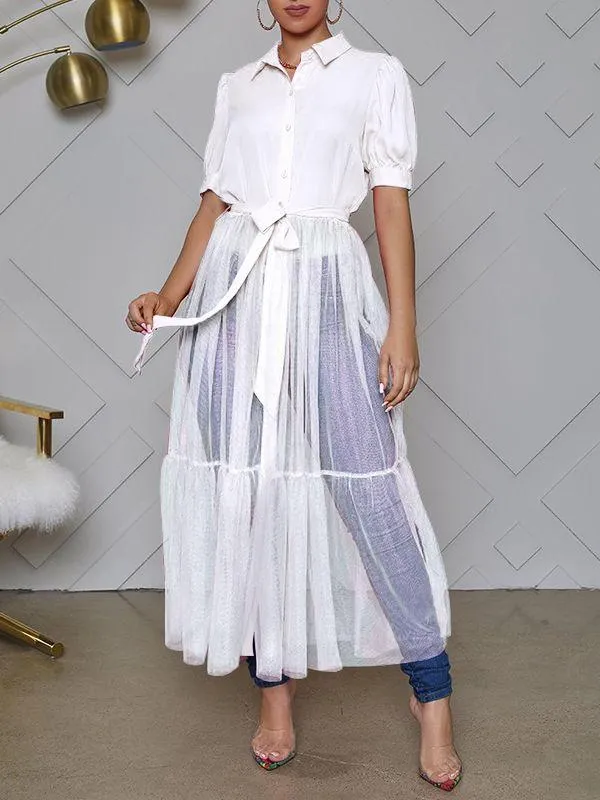 Gorgeousladie Sheer Combo Tunic