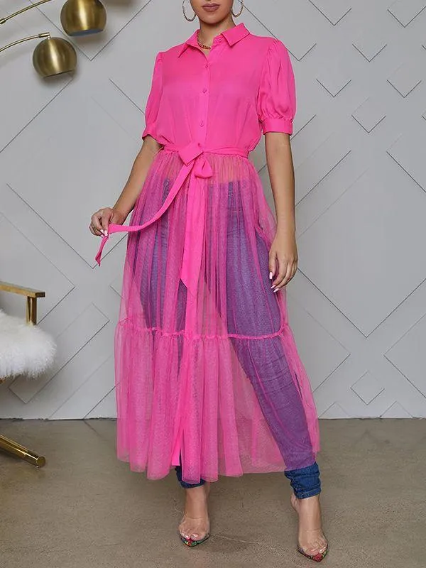 Gorgeousladie Sheer Combo Tunic