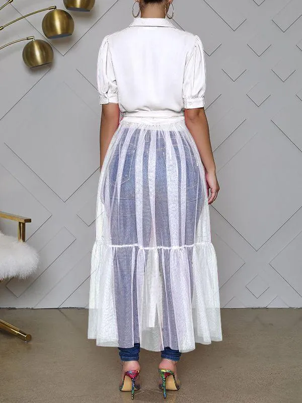Gorgeousladie Sheer Combo Tunic