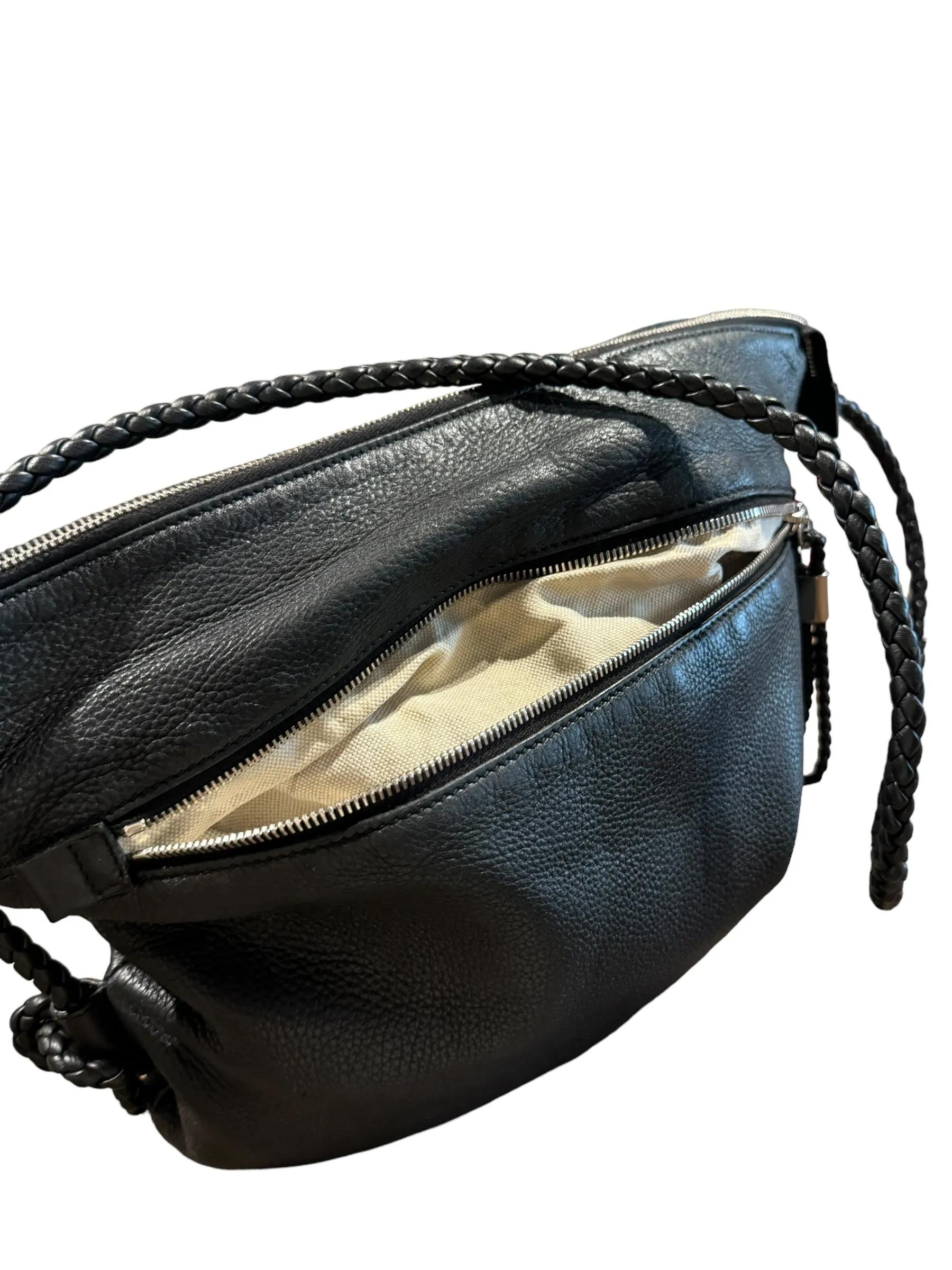 Gucci Hobo Bag with Braided Leather Rope Strap
