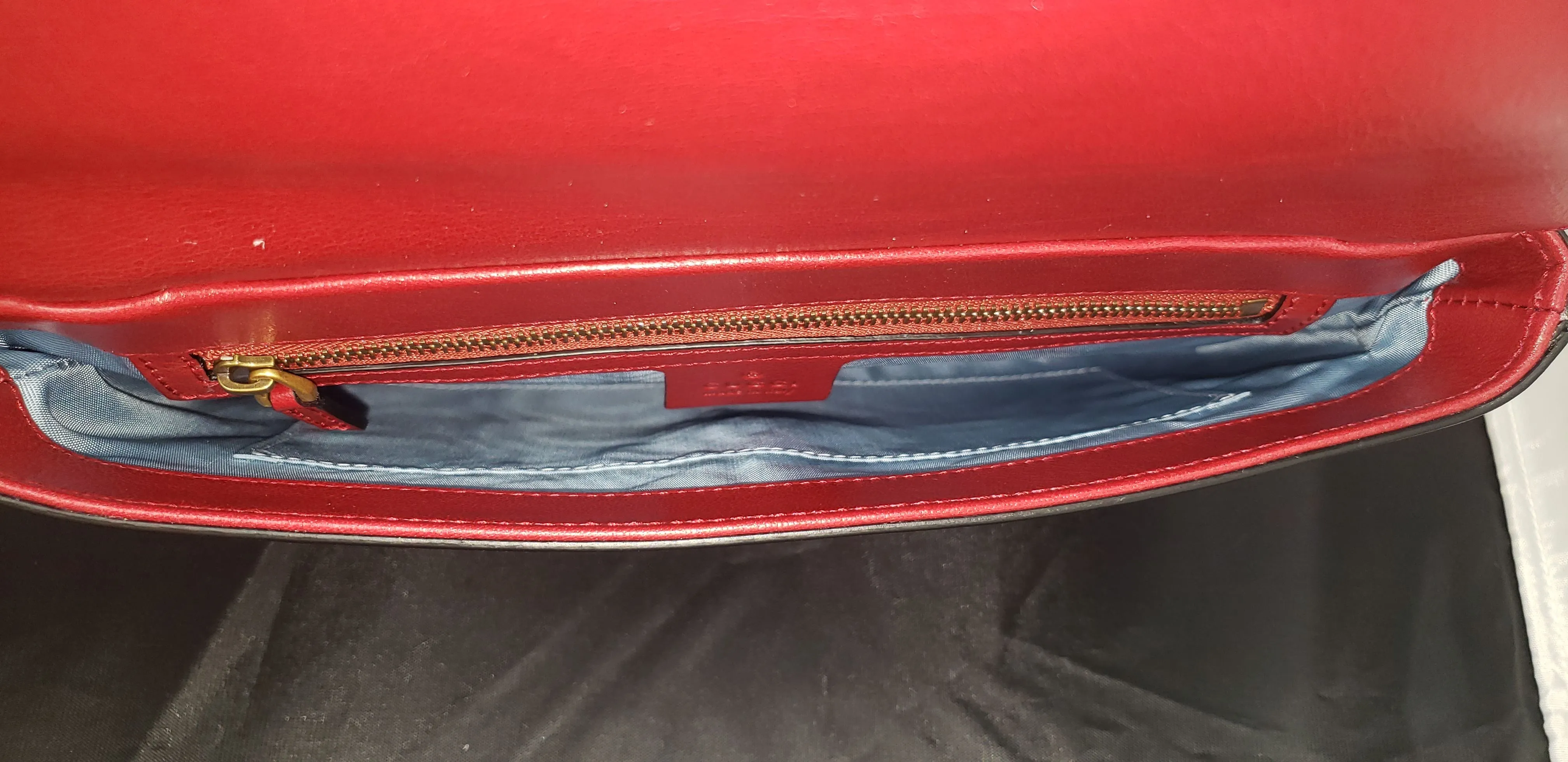 Gucci Thiara Medium Double Envelope Bag Black/Red