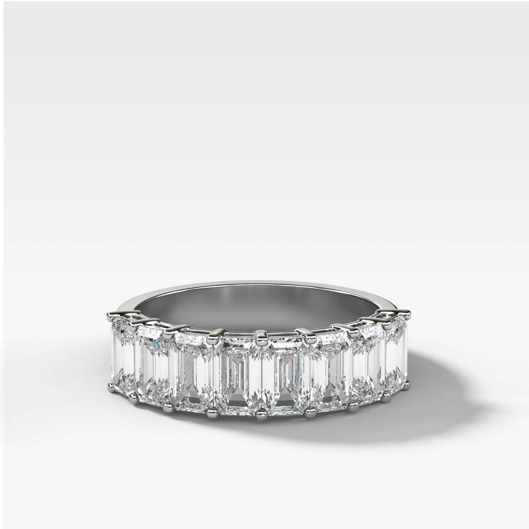 Halfway Emerald Cut Constellation Band