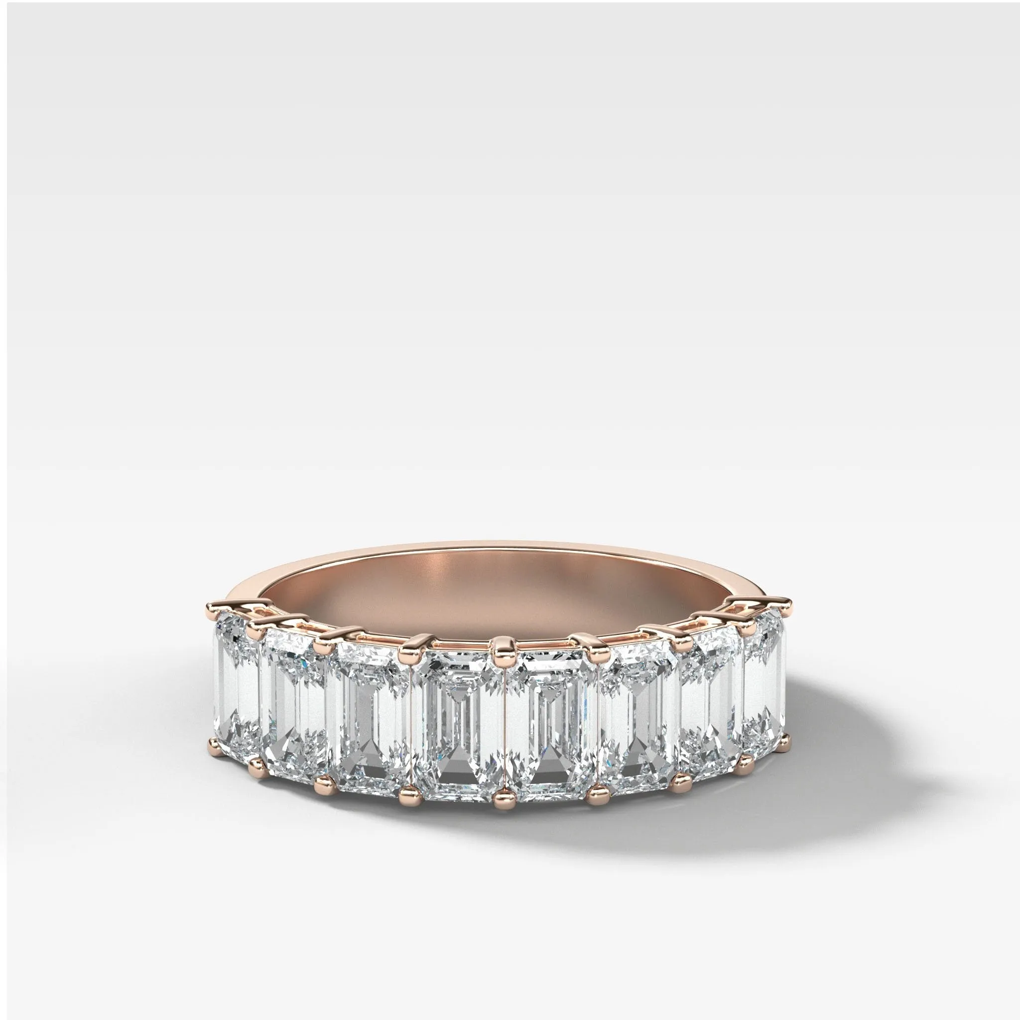 Halfway Emerald Cut Constellation Band