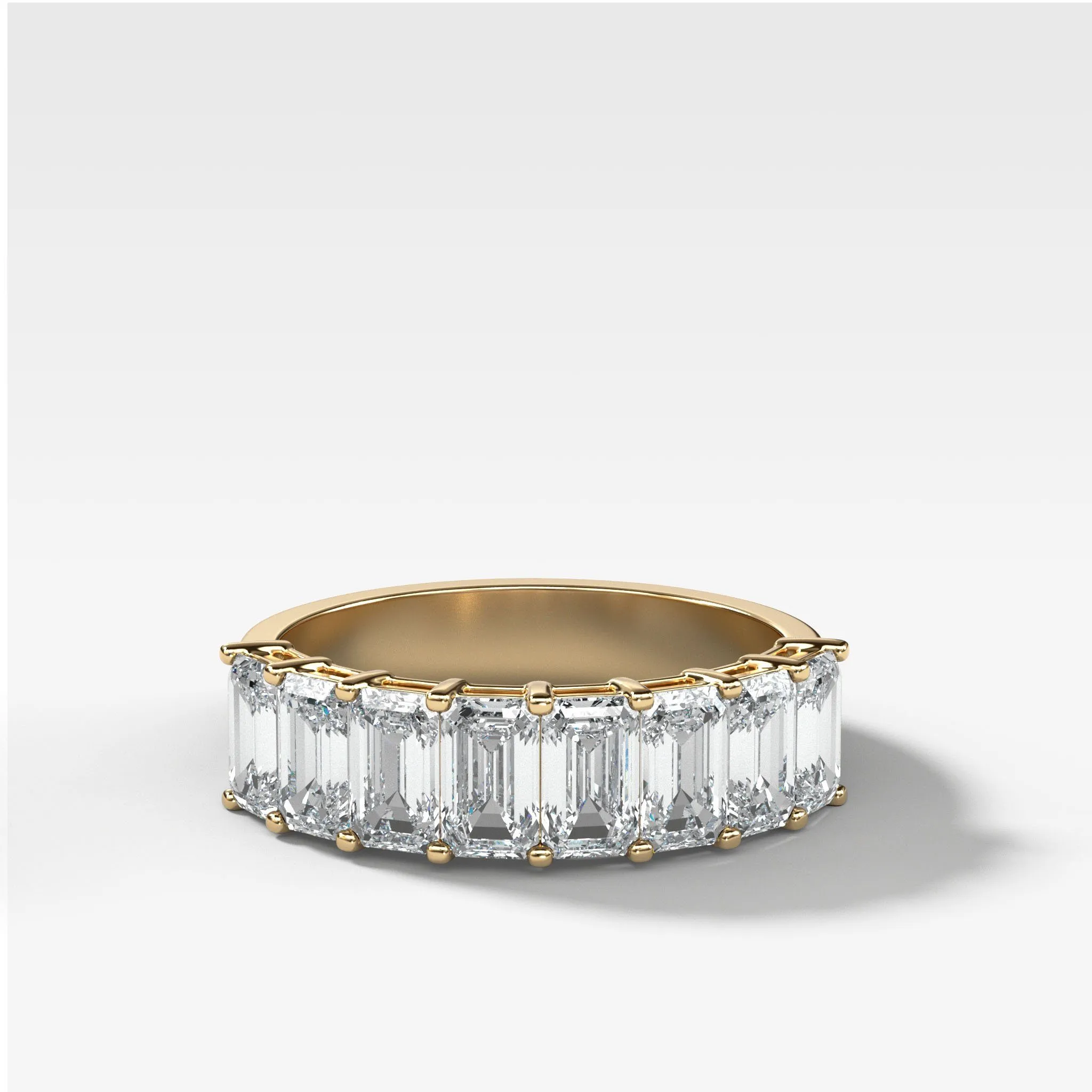 Halfway Emerald Cut Constellation Band