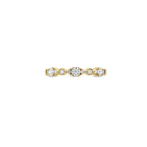 Hearts On Fire 18k Yellow Gold Bezel Regal Diamond Band