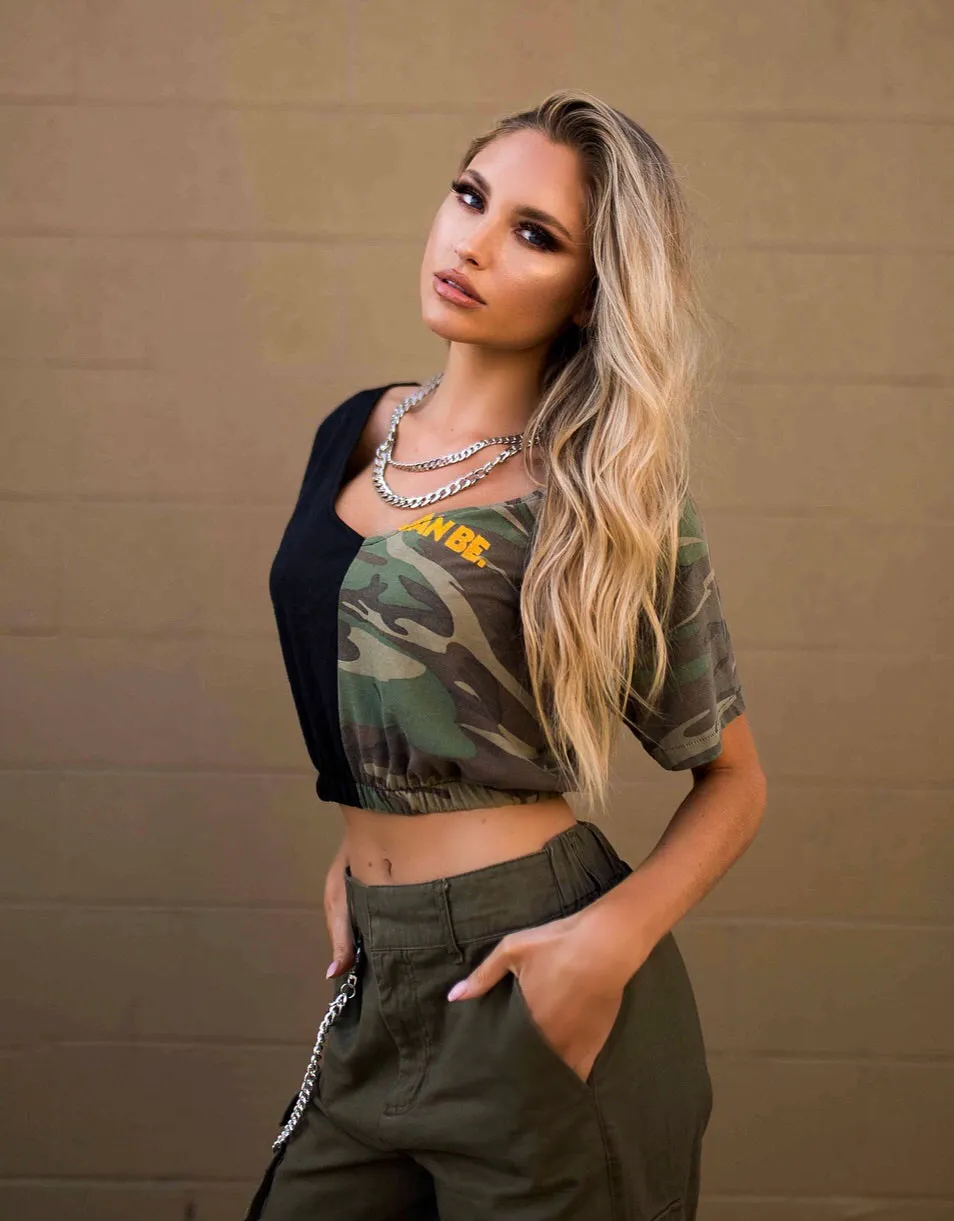 Into The Wild Camouflage Crop Top