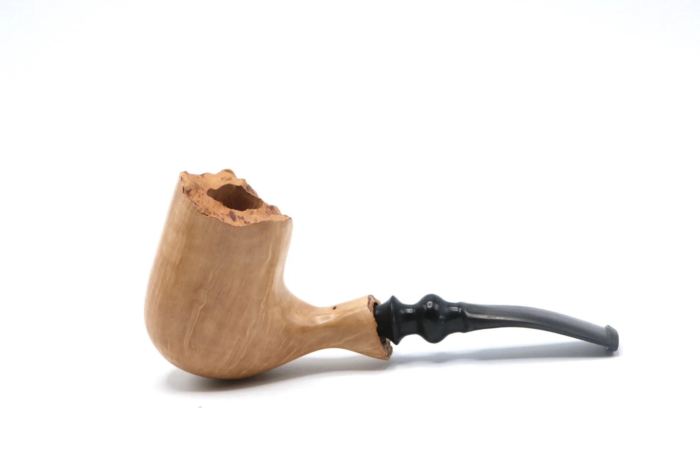 Italian Briarwood Raw Edge Smoking Pipe