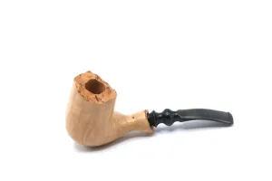 Italian Briarwood Raw Edge Smoking Pipe