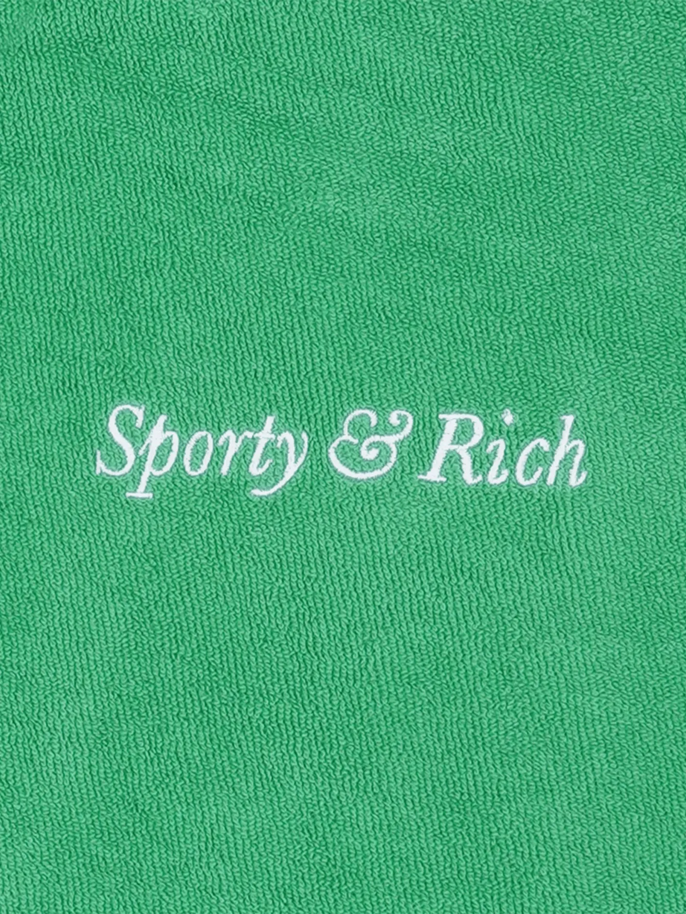 Italic Logo Terry Polo - Verde/White