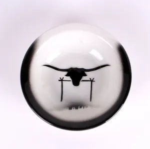 Jackson China Sauce Bowl with Airbrushed Steer Head