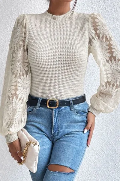 Lace Long Sleeve Top