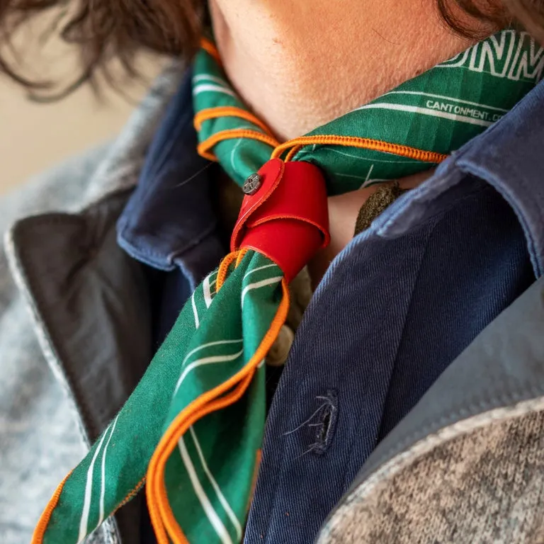 Leather Woggle - Berry