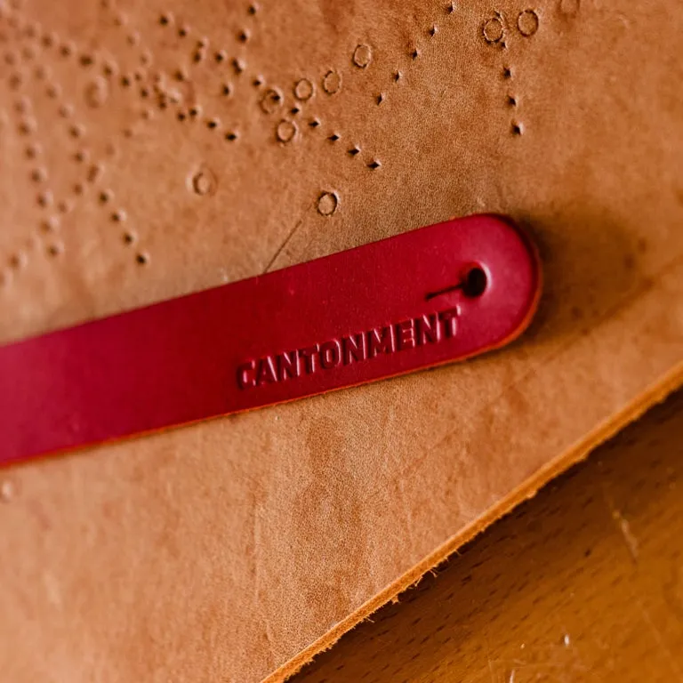 Leather Woggle - Berry