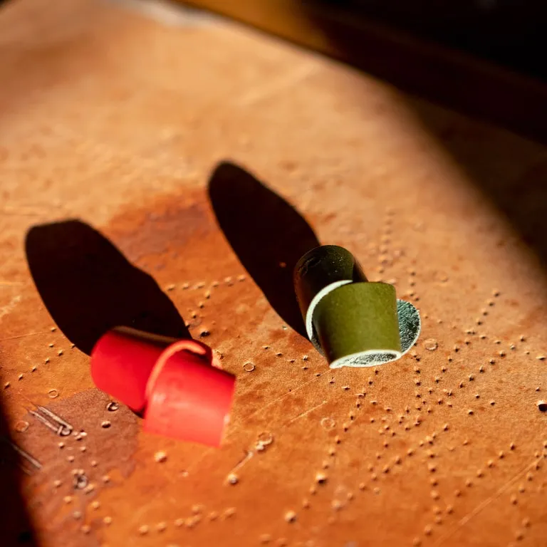 Leather Woggle - Berry