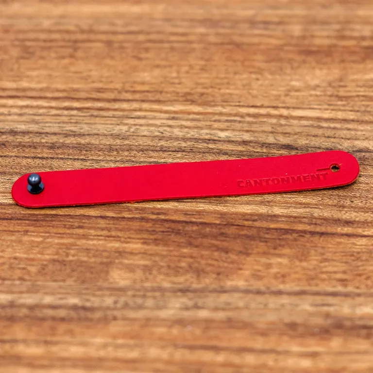 Leather Woggle - Berry