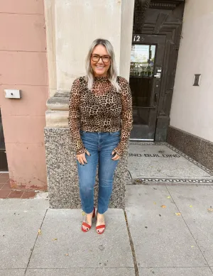 Leopard Sheer Top