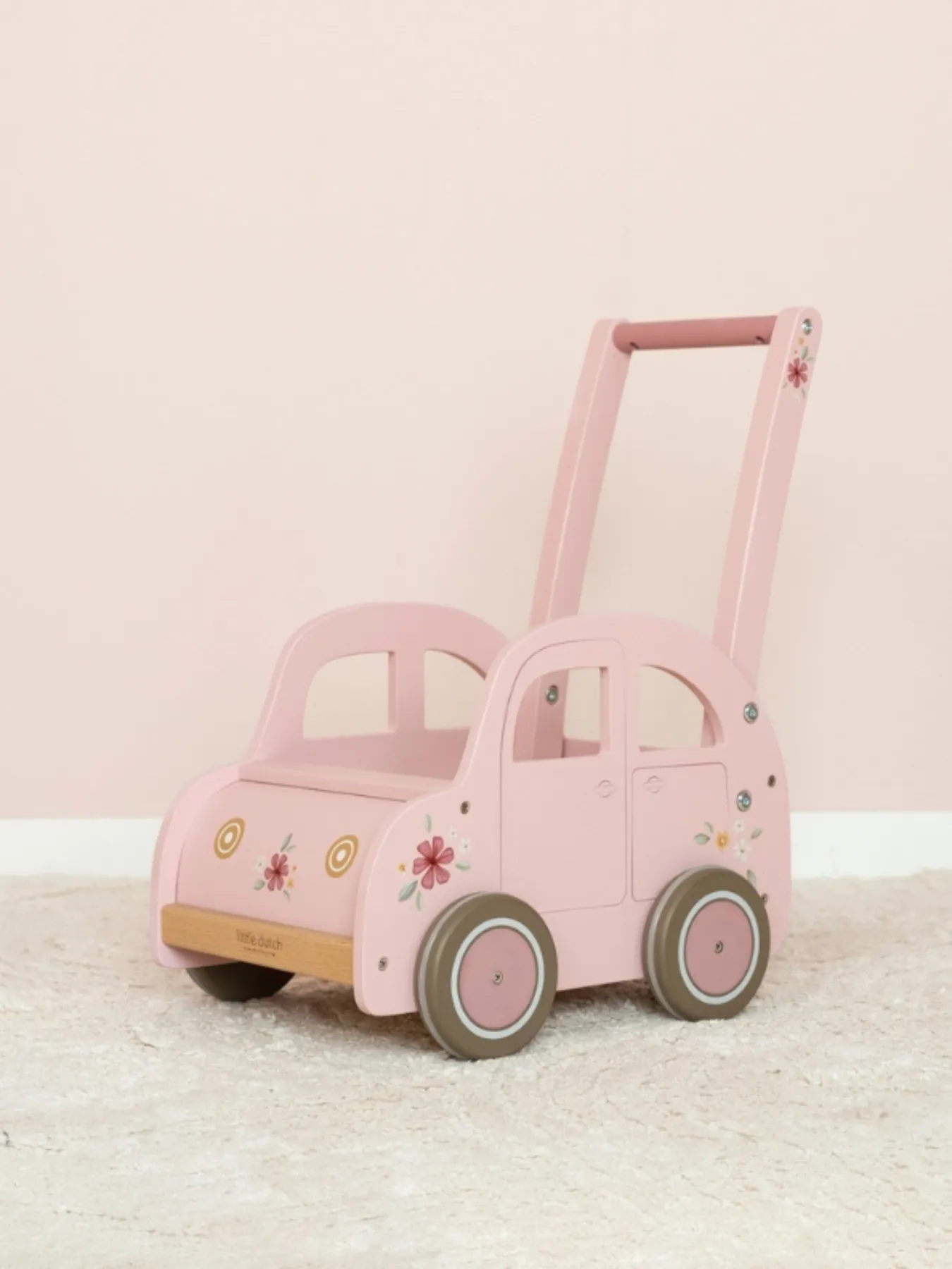 Little Dutch Pink Car Walker