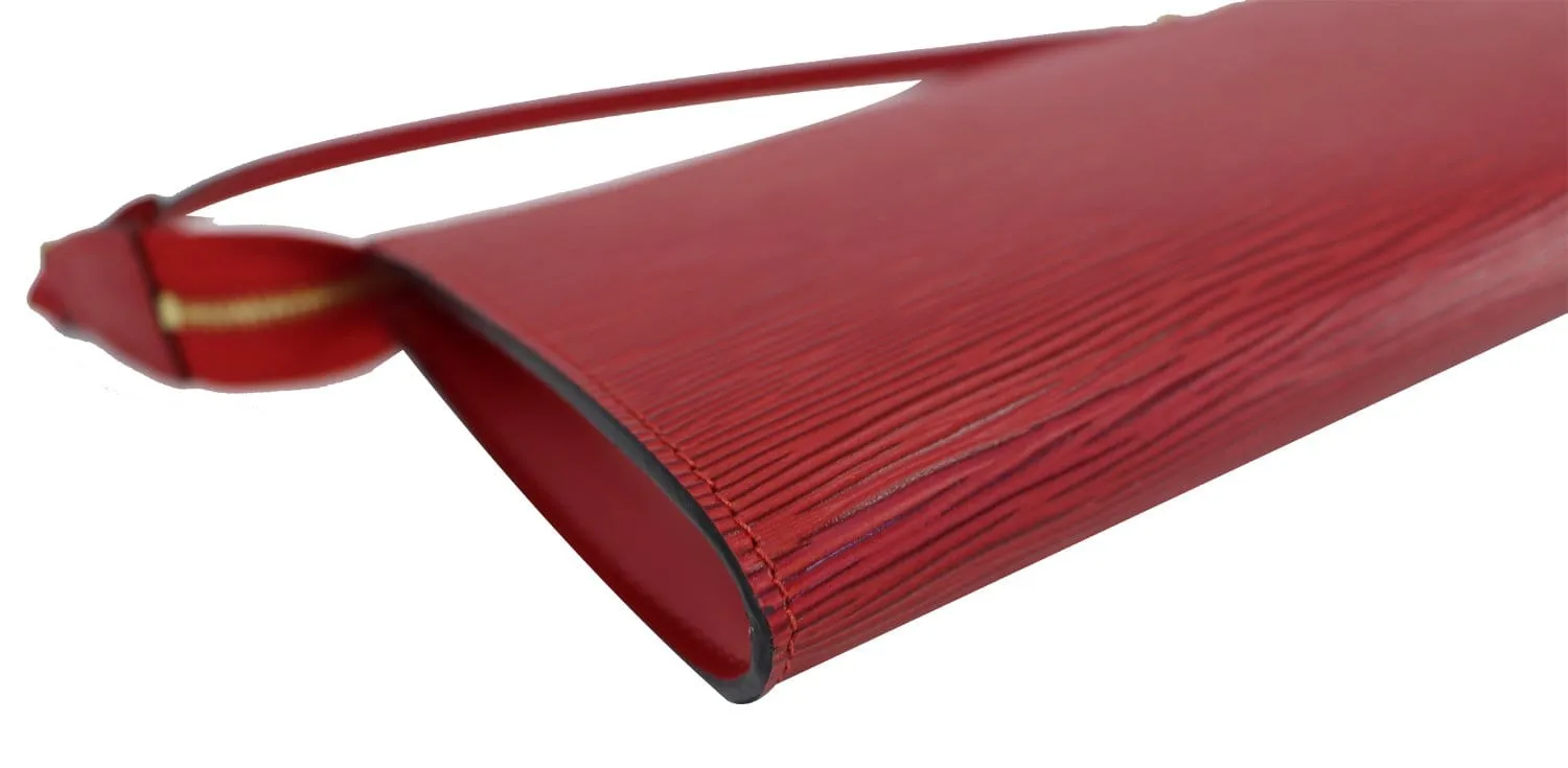 LOUIS VUITTON Epi Leather Red Pochette Accessoires Pouch