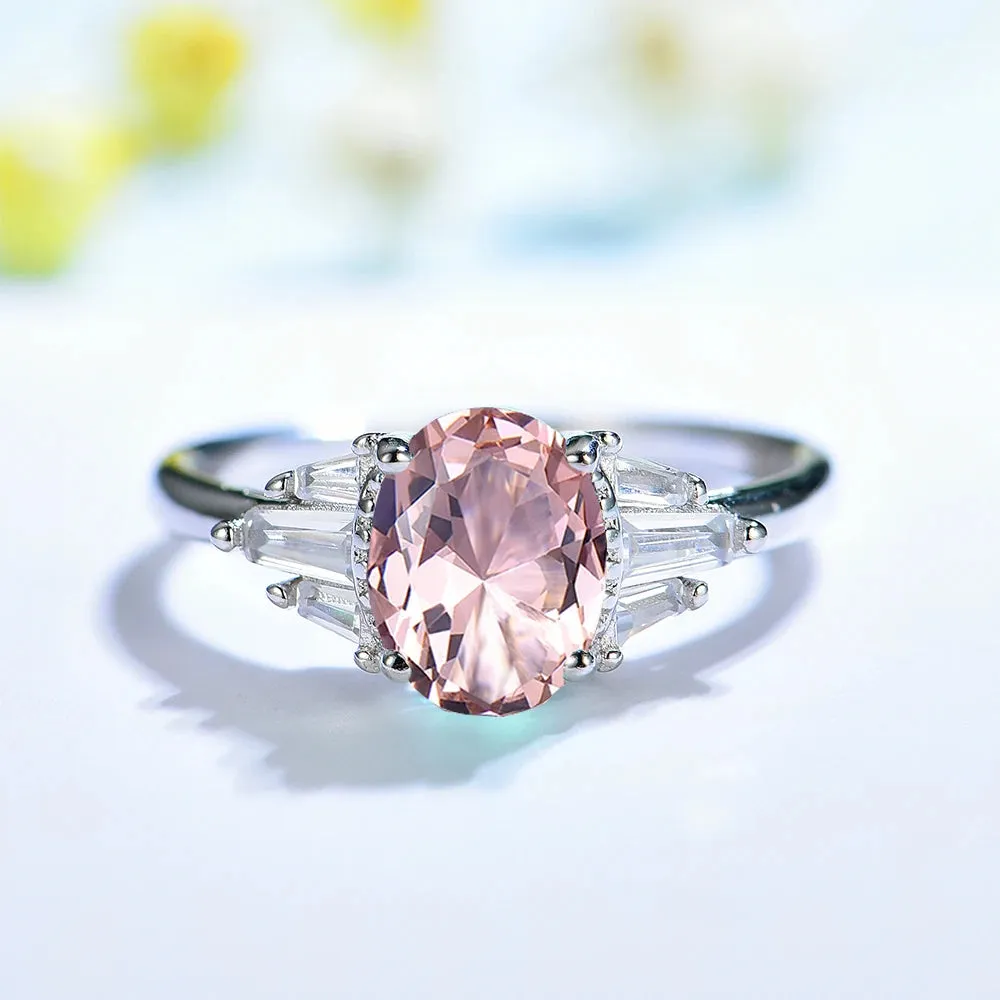 Luxury Emerald Gemstone Ring for Women Wedding Engagement Jewelry