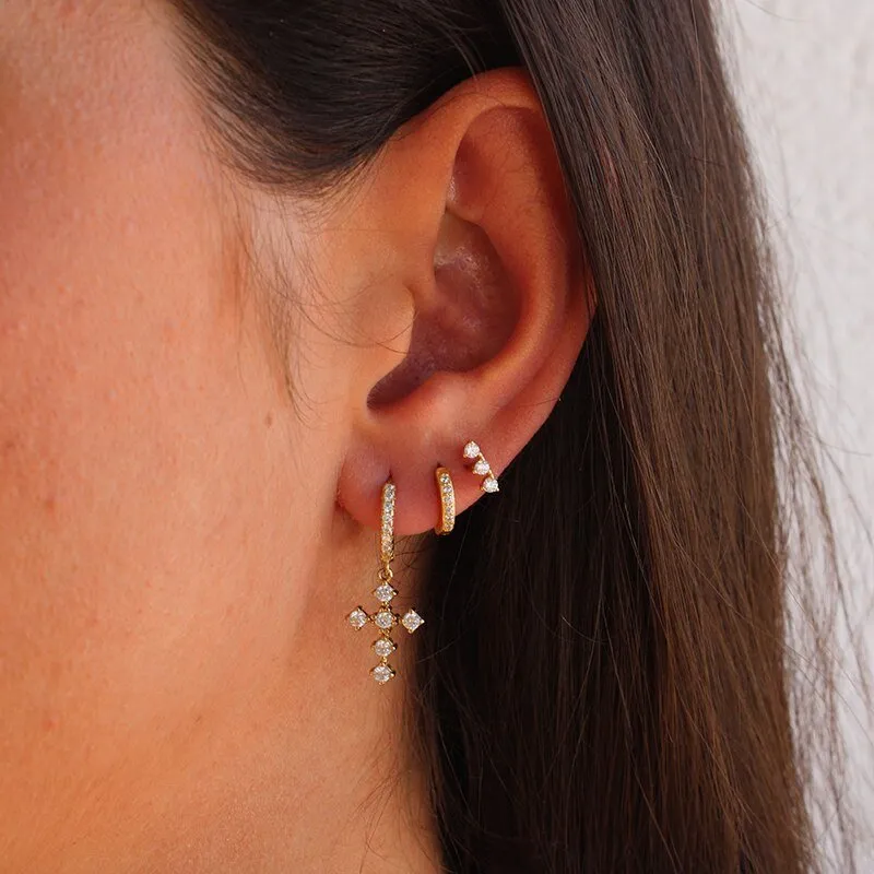 Luxury Green Emerald Stud Earrings for Women Wedding Jewelry