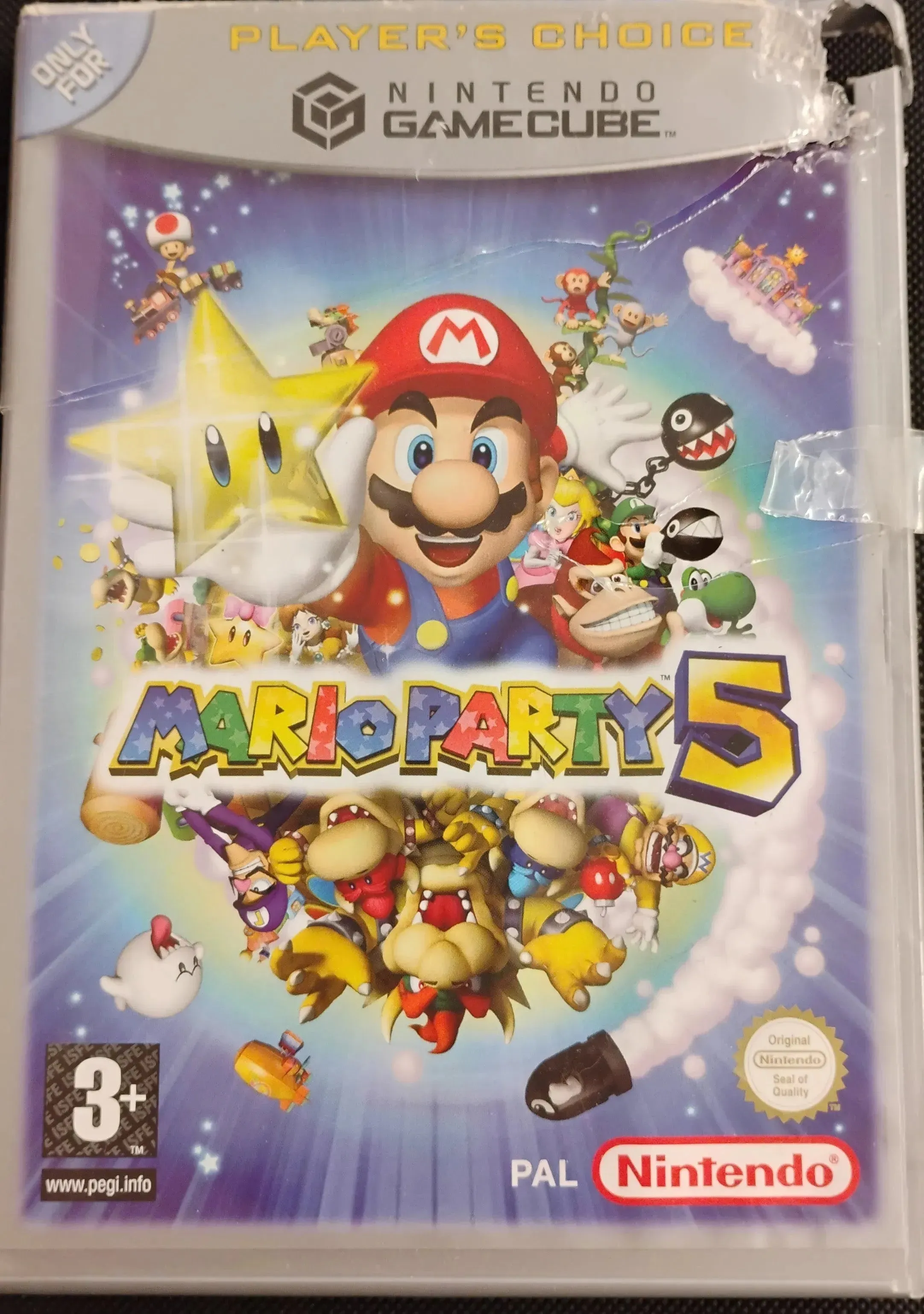 Mario Party 5 (Player's Choice) (Ødelagt æske & cover)